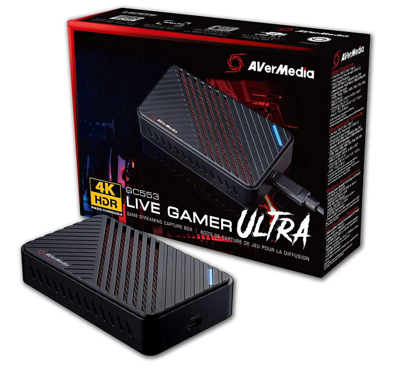 AVerMedia Live Gamer Ultra 4Kp60 HDR Pass-Through Capture Card GC553 - بطاقة إلتقاط